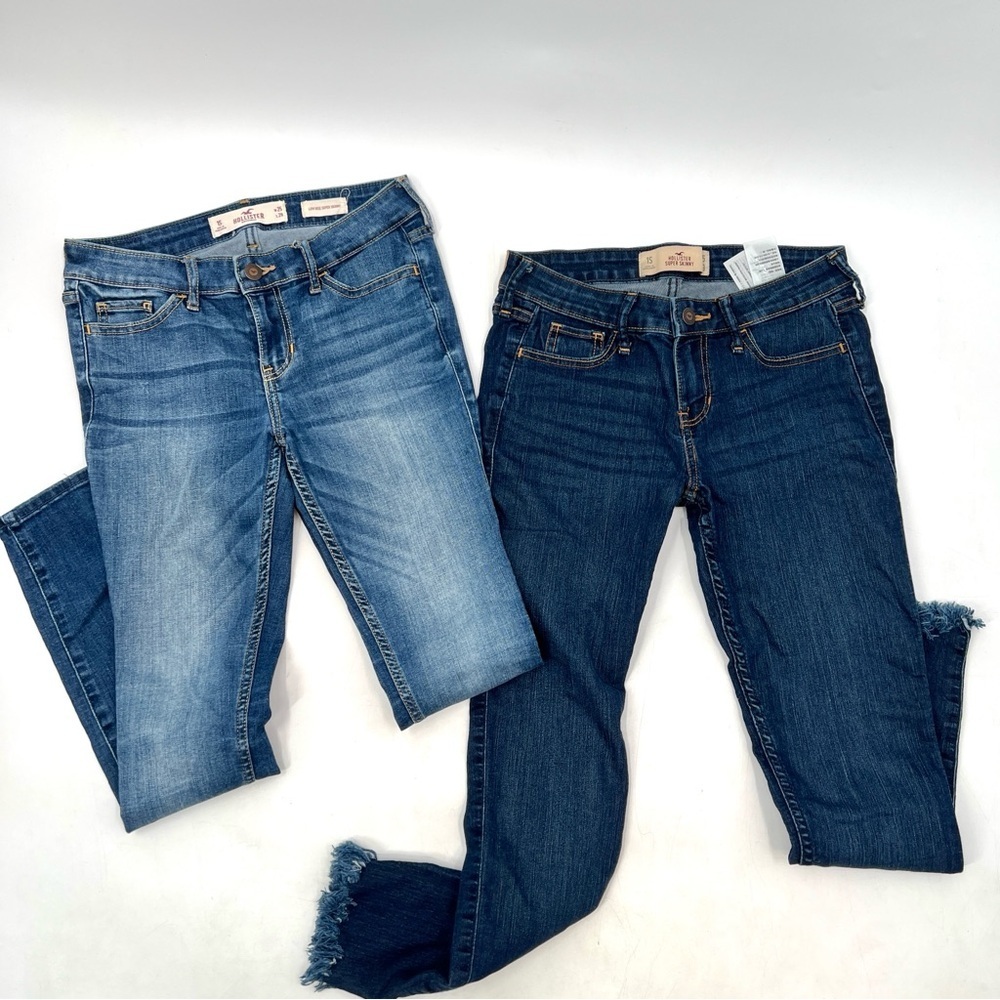 HOLLISTER 2 PAIRS of Super Skinny Jeans Both Size 1S